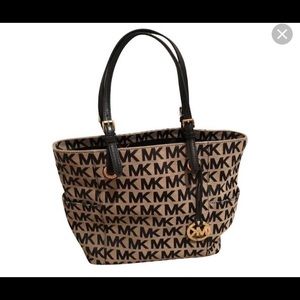 Michael Kors monogram canvas tote